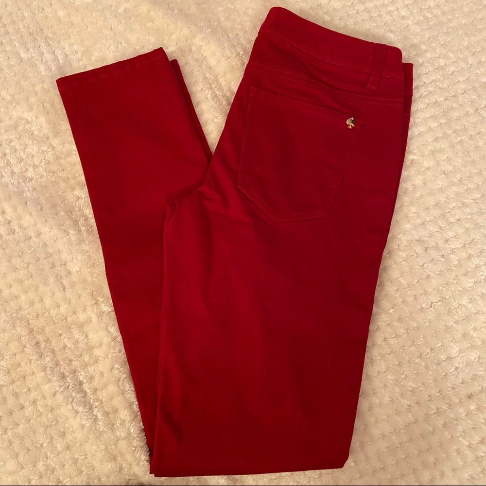 New Auth Red Kate Spade girls jeans sz 14